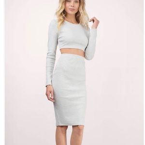 TOBI Crop top and Skirt
